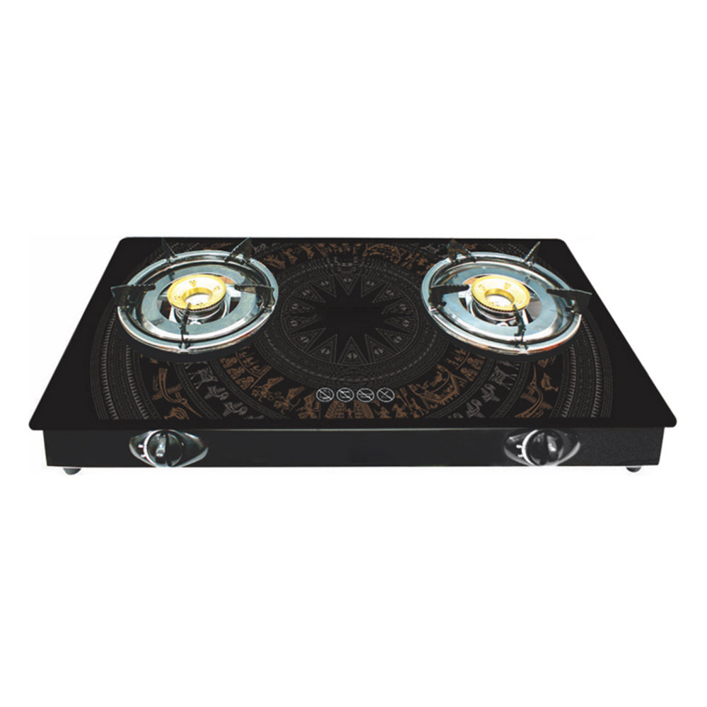 Gas stove Kitchen Queen with gas burners and tempered glass kitchen surface