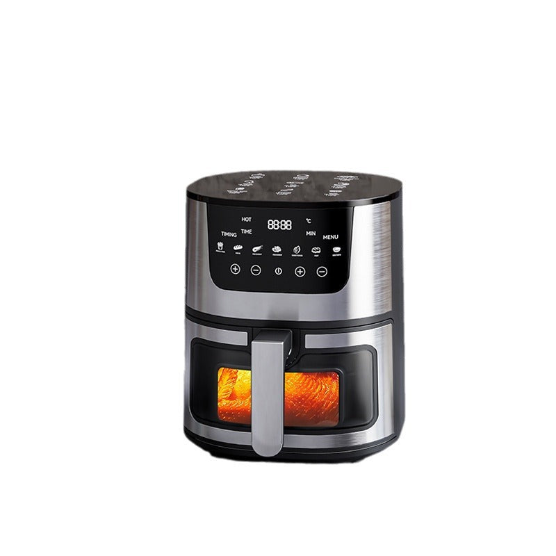 High-Quality Black Stainless Steel Air Fryer - 7L Digital Air Fryer Oven for Home or Commercial Use