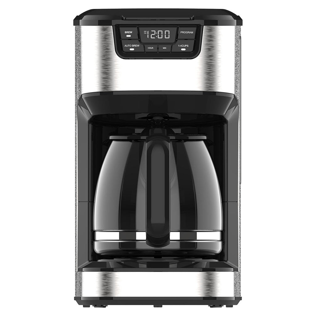 Modern Automatic Drip Coffee Machine: Suitable for Hotels, Households, Outdoor Use and RVs, with Stainless Steel Body and Electric Operation