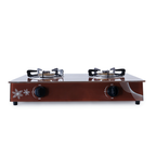 Kitchen Queen double cooker with glass top and electronic ignition installed, made in China