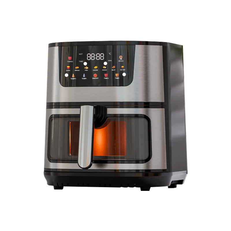 15L Extra-Large Capacity Digital Touchscreen Air Fryer - Stainless Steel Air Fryer for Healthy, Fast and Delicious Cooking