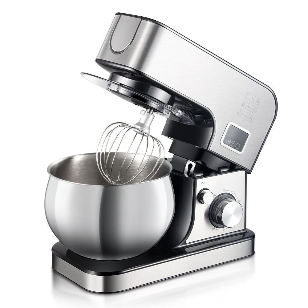 Stainless Steel Stand Mixer with Whisk Attachment – Professional-Grade Dough & Batter Mixing
