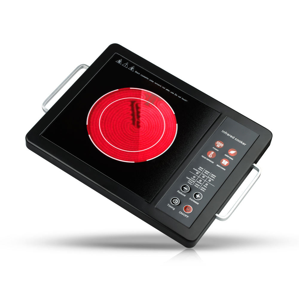 3500W Infrared Electric Ceramic Cooktop - Multi-Function Portable Burner with Precise Temperature Control