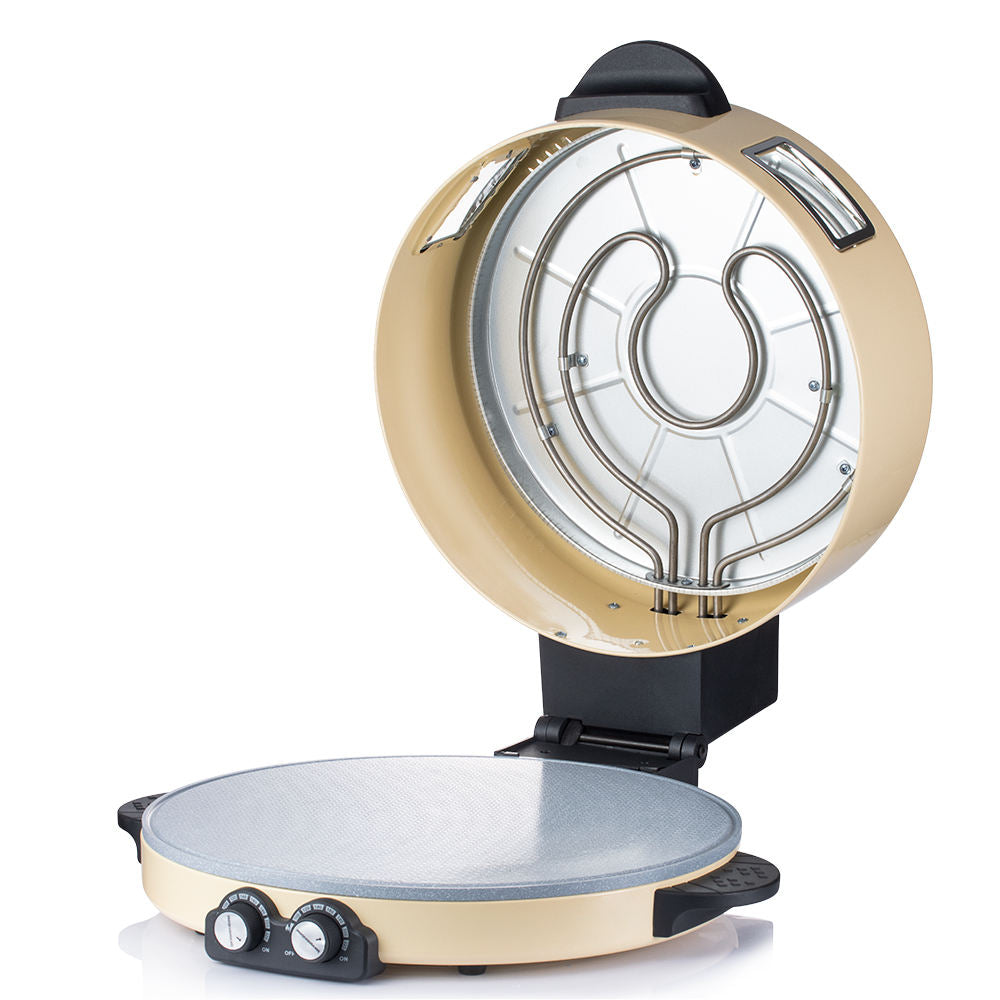 Electric Countertop Crispy-Crust Pizza Oven for Indoor Use, Family-Size, Ideal for Baking Delicious Foods