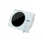 Sleek White Electric Ceramic Cooktop - Multi-Function Infrared Burner with Digital Display & Precision Control