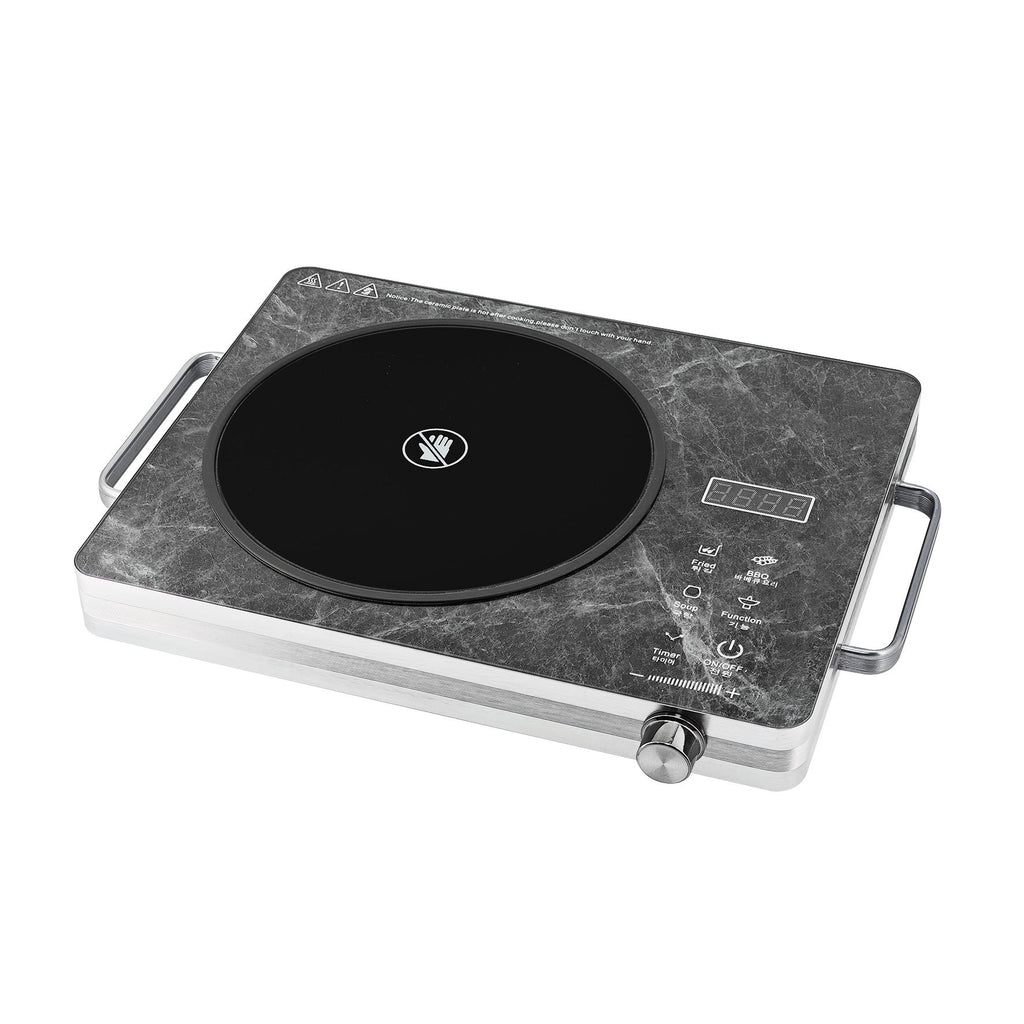 Marble Texture Electric Ceramic Cooktop - Multi-Function Portable Infrared Burner with Precision Control
