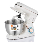 Retro Style 6-Speed Stand Mixer with Stainless Steel Bowl & Whisk - Perfect for Baking Enthusiasts