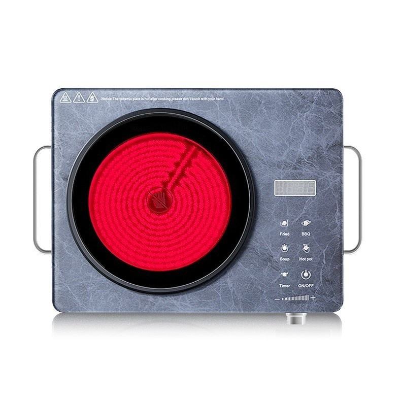 Marble Texture Electric Ceramic Cooktop - Multi-Function Portable Infrared Burner with Precision Control