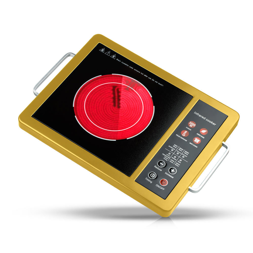 3500W Infrared Electric Ceramic Cooktop - Multi-Function Portable Burner with Precise Temperature Control