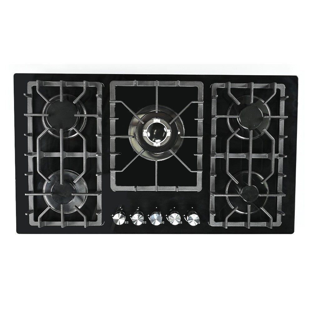 Customized wholesale multi-burner gas stove with 5 burners. Cross-border selection. Multi-burner cooking. Suitable for kitchens around the world.
