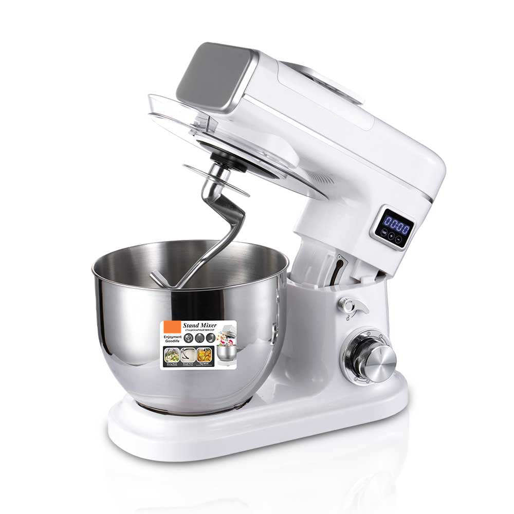 Digital Stand Mixer with Whisk Attachment – 6-Speed Electric Food Mixer for Baking & Cooking