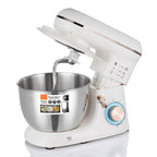 Retro Style 6-Speed Stand Mixer with Stainless Steel Bowl & Whisk - Perfect for Baking Enthusiasts