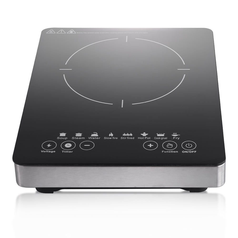 Multi-Function Induction Cooktop - Touch Control, 8 Cooking Modes (Soup, Fry, Hot Pot & More) for Compact Kitchens