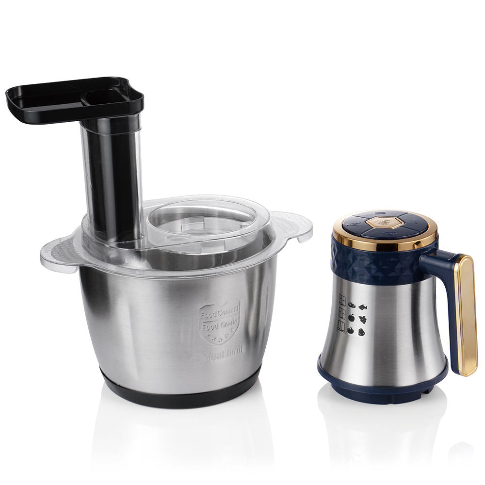 Multifunctional Stainless Steel Food Processor & Meat Grinder - 3L Large Capacity, Food-Grade Material for Effortless Chopping & Grinding