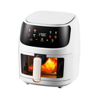 8L Square Visible Modern Multi-Functional Digital Control Electric Air Fryer with Auto Power-Off (for Home & Hotel Use), Plastic Body