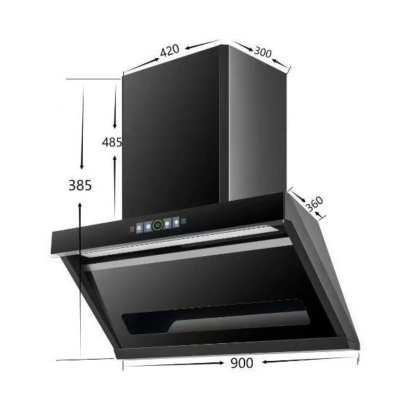 900H Sensor Range Hood: Touch-Free Control, Maximum Power & Ultra Quiet