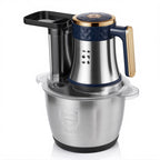 Multifunctional Stainless Steel Food Processor & Meat Grinder - 3L Large Capacity, Food-Grade Material for Effortless Chopping & Grinding