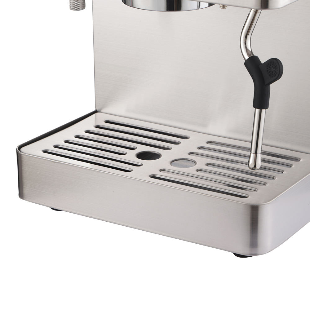 Stainless Steel Semi-Automatic Espresso Machine with Touch Screen - Perfect for Home & Café Baristas