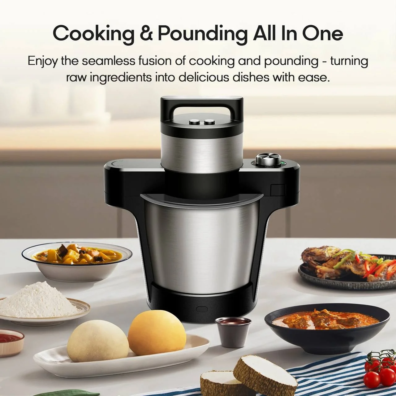 Multifunctional Portable Blender for Home Use (with Meat Grinding & Food Cooking Functions)