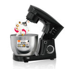 10-Speed Stand Mixer: Powerful Electric Food Mixer with Stainless Steel Bowl for Baking & Cooking