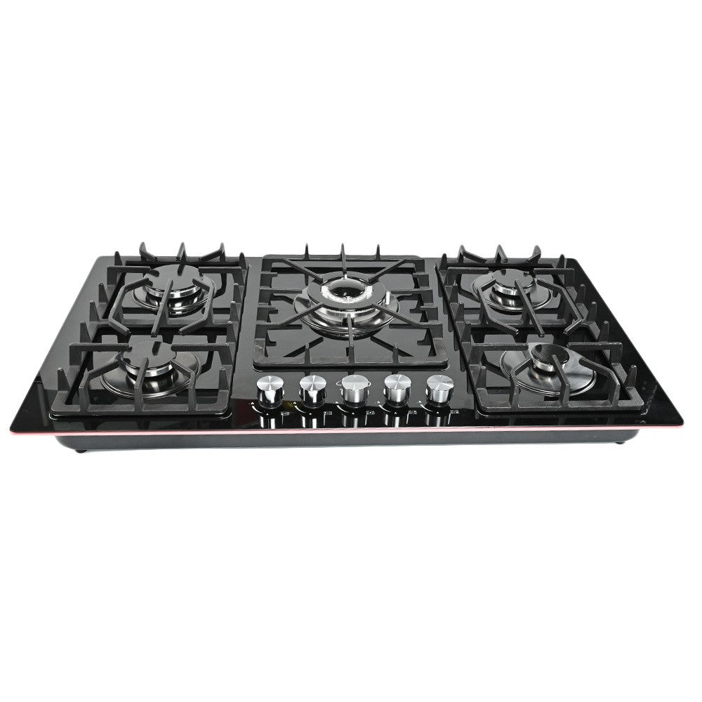 Customized wholesale multi-burner gas stove with 5 burners. Cross-border selection. Multi-burner cooking. Suitable for kitchens around the world.