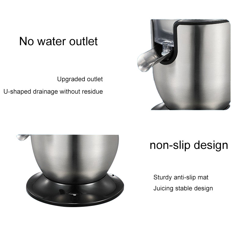 Automatic Juicer Machine, Household Fruit Juicer with Pulp Separator, Stainless Steel for Orange Lemon