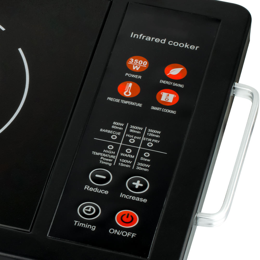 3500W Infrared Electric Ceramic Cooktop - Multi-Function Portable Burner with Precise Temperature Control