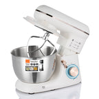 Retro Style 6-Speed Stand Mixer with Stainless Steel Bowl & Whisk - Perfect for Baking Enthusiasts