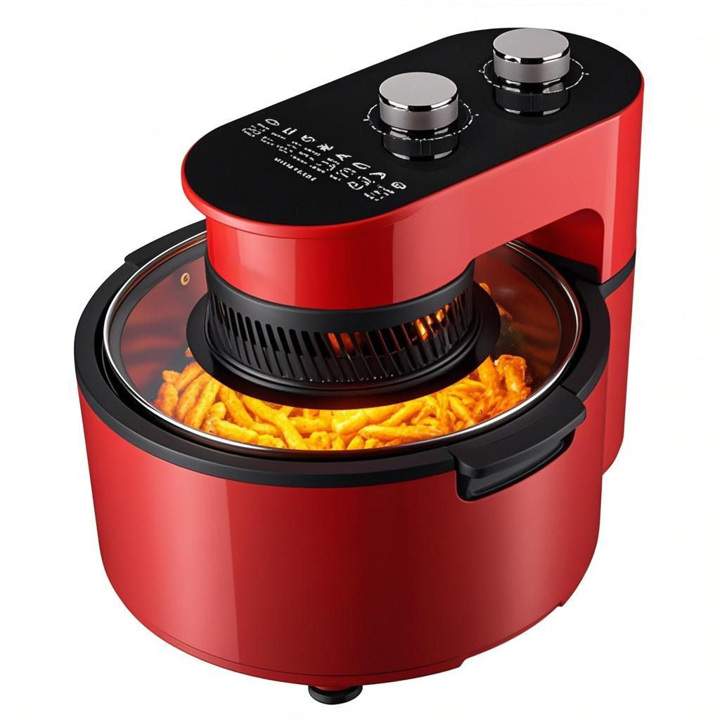 220V Smart Large-Capacity Air Fryer – Electric Oil-Free Oven with Touch Control, Suitable for Home, Kitchen, Outdoor & Garage Baking