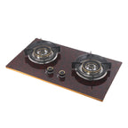 Hot selling gas double cooktop built-in dual-purpose stove for home use. Custom wholesale. Tempered glass for easy cleaning. High-fire energy saving with flameout protection.
