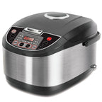 Multifunctional Stainless Steel Rice Cooker - 10-in-1 Programmable for Perfect Rice, Porridge, Cake & More