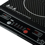 Polka Dot Induction Cooktop - Multi-Function Electric Stove with Precise Temperature Control & Stylish Design Sleek Black Indu