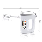 5-Speed Electric Hand Mixer: Powerful Egg Beater for Baking, Whipping & Dough Mixing