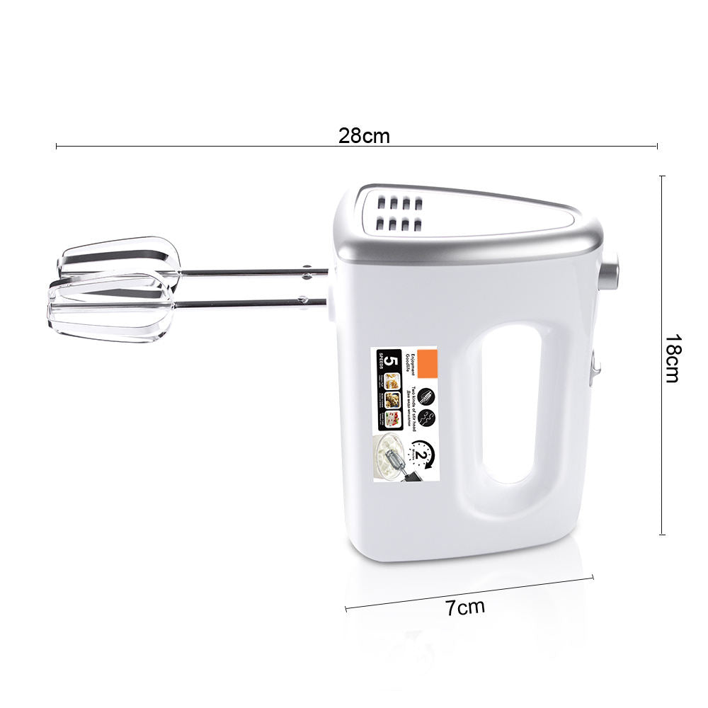 5-Speed Electric Hand Mixer: Powerful Egg Beater for Baking, Whipping & Dough Mixing