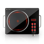 3500W High-Power Electric Ceramic Cooktop - Multi-Function Infrared Burner with Bilingual (English/Arabic) Controls