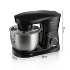 10-Speed Stand Mixer: Powerful Electric Food Mixer with Stainless Steel Bowl for Baking & Cooking
