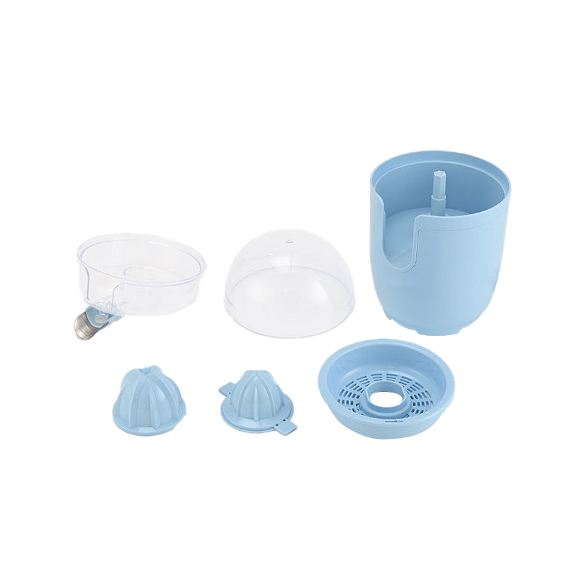 Pastel Blue Electric Citrus Juicer - Automatic Orange Lemon Juicer with Dual Cones for Fresh Juice