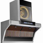 Professional Side-Draft Range Hood - Energy Saving, Stainless Steel