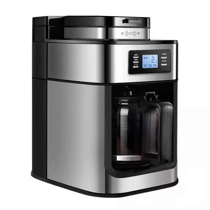 Professional Italian Espresso Machine, Equipped with Automatic Milk Frother – Suitable for Office and Home Use, Capable of Making Espresso, Cappuccino and Latte, with Stainless Steel Construction