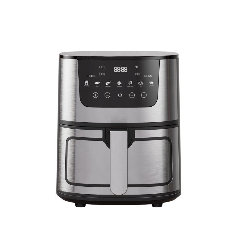 High-Quality Black Stainless Steel Air Fryer - 7L Digital Air Fryer Oven for Home or Commercial Use