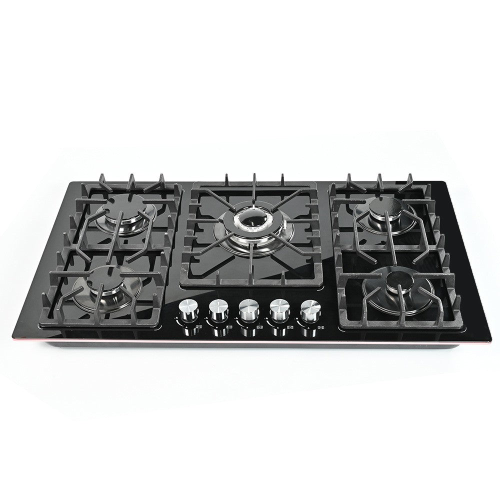 Customized wholesale multi-burner gas stove with 5 burners. Cross-border selection. Multi-burner cooking. Suitable for kitchens around the world.