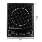 Polka Dot Induction Cooktop - Multi-Function Electric Stove with Precise Temperature Control & Stylish Design Sleek Black Indu