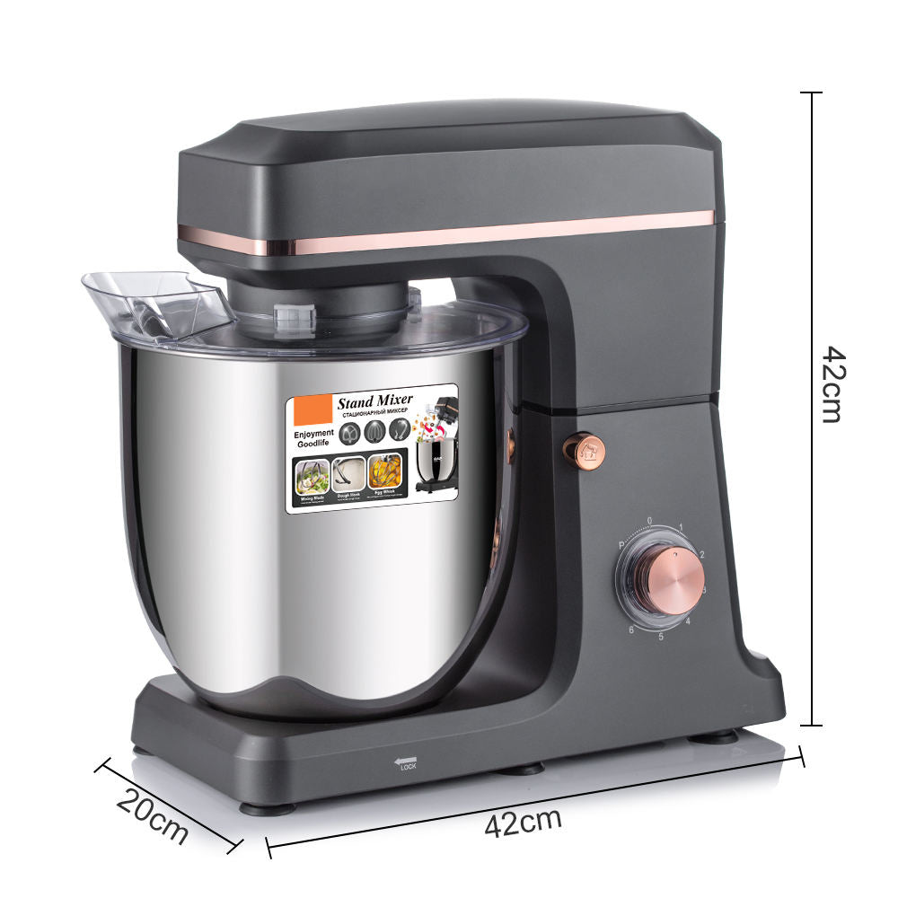 Premium 6-Speed Stand Mixer with Stainless Steel Bowl – Perfect for Baking & Dough Mixing