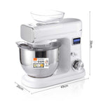 Digital Stand Mixer with Whisk Attachment – 6-Speed Electric Food Mixer for Baking & Cooking