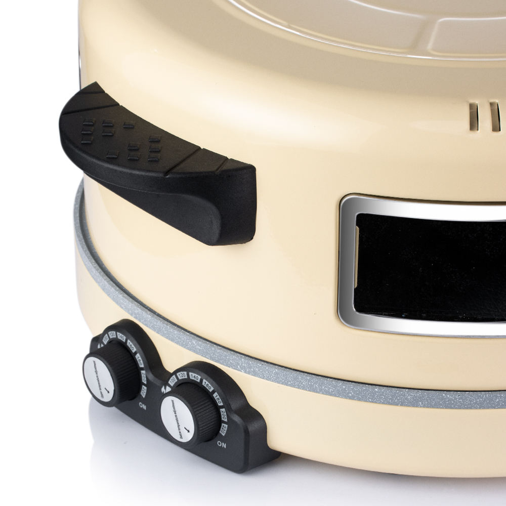 Electric Countertop Crispy-Crust Pizza Oven for Indoor Use, Family-Size, Ideal for Baking Delicious Foods