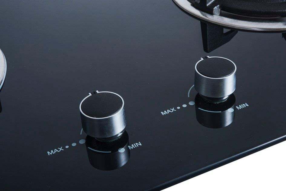 Wholesale Kitchen Queen high quality two-burner gas stove with electronic ignition and tempered glass top, suitable for home use, made in China