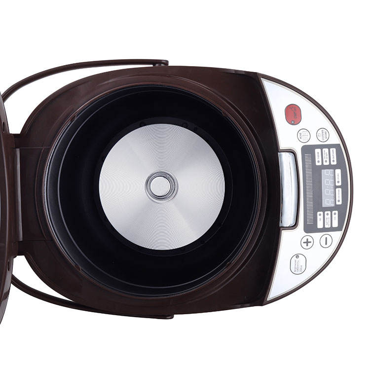 Rose Gold Digital Rice Cooker with Multi-Function Control & Non-Stick Inner Pot