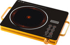3500W High-Power Electric Ceramic Cooktop - Multi-Function Infrared Burner with Bilingual (English/Arabic) Controls