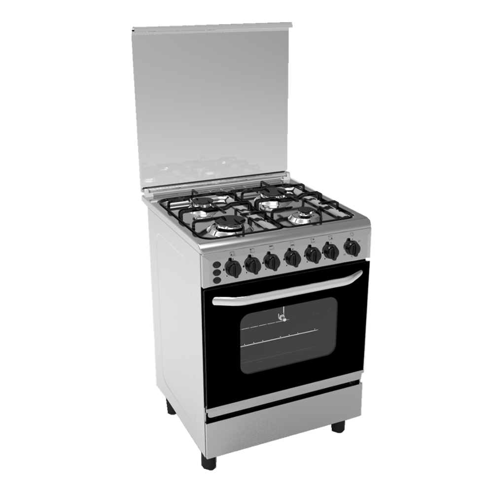 24-inch four-burner gas stove and oven, customizable and wholesale, pulse ignition, easy-to-clean enamel, built-in dual-use